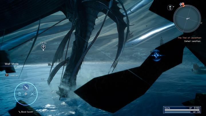 Avoid enemy attacks, warp between points and attack Leviathan. - Chapter 9 - Callings | Main storyline - Main storyline - Final Fantasy XV Game Guide