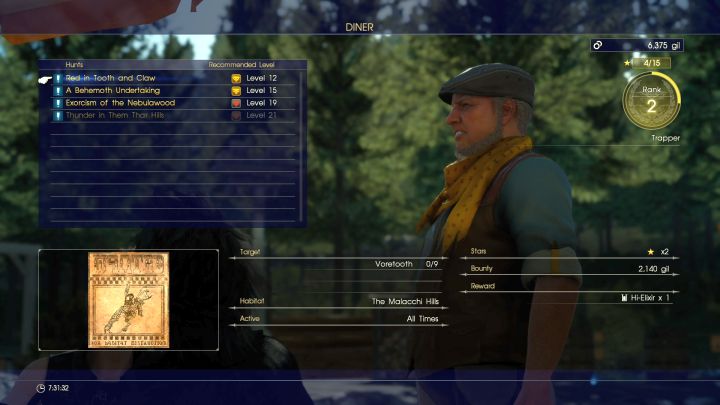 ... and speak with Wiz to start a hunt for Deadeye. - How to unlock access to Chocobo in Final Fantasy XV? - FAQ - Frequently Asked Questions - Final Fantasy XV Game Guide