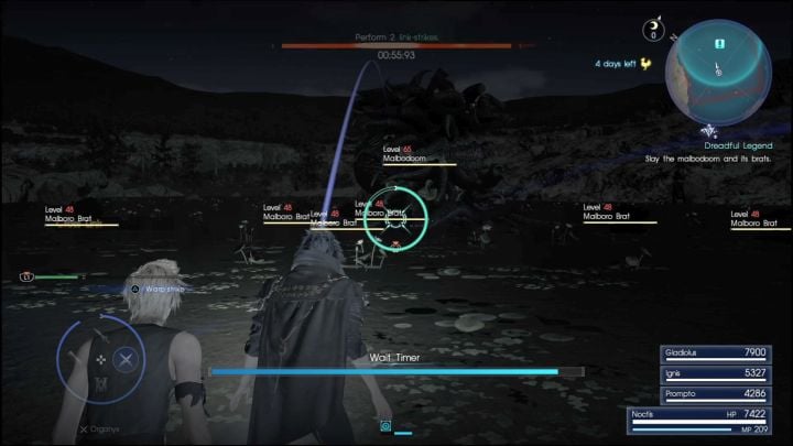 Malbadoom and its Brats. - Randolph - legendary weapons | Side quests - Side quests - Final Fantasy XV Game Guide