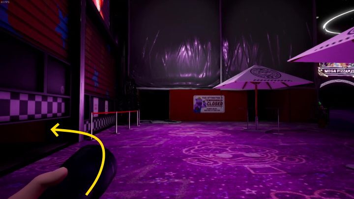 As soon as you leave the elevator, head left - FNAF SB: Lost and Found - walkthrough - Walkthrough - FNAF Security Breach Guide