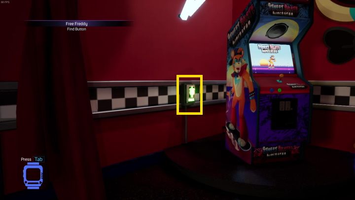 Behind the door you will find a technical corridor - Free Freddy - walkthrough, solution - Transition description - FNAF Security Breach game guide