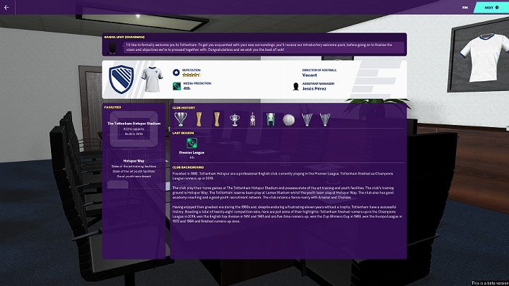 If you decide to choose one of the top teams in the given league, you receive a strong line-up that will allow you to realize many tactical setups even at the beginning of your adventure with FM 20 - Selecting a team | Football Manager 2020 - First Steps - Football Manager 2020 Guide