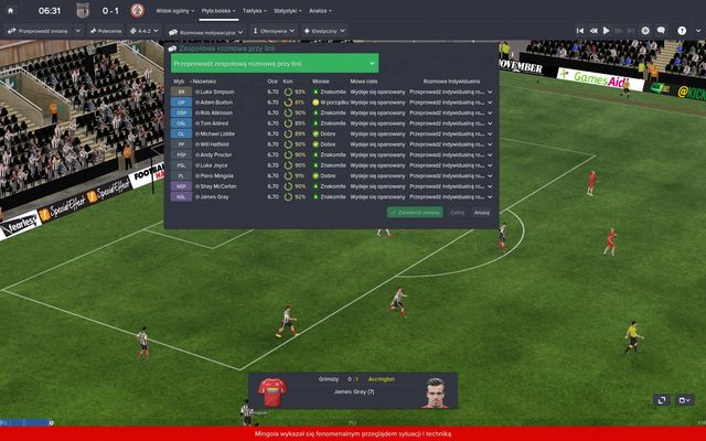 Team talk allows you to influence a selected player morale - you can talk to the whole team, a specific formation or individual player - Formation; Team talk - During the match - Football Manager 2015 - Game Guide and Walkthrough