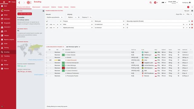 Set the parameters and attributes to find the player that matches your needs. - How to search out a player? - Questions and Answers - Football Manager 2016 - Game Guide and Walkthrough
