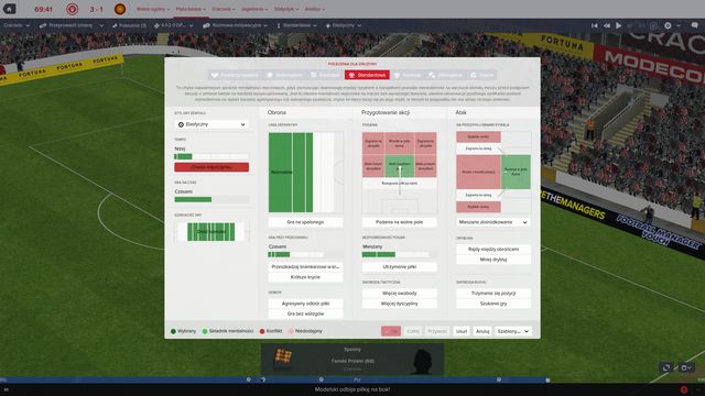 A quick change of instructions lets you force specific tactical actions from the players. - Tactic change - The match - Football Manager 2016 - Game Guide and Walkthrough