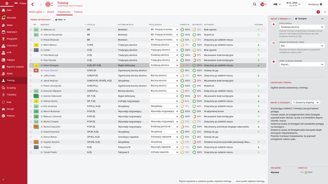 Adding individual training to a player affects his training workload. - Individual training - Training - Football Manager 2016 - Game Guide and Walkthrough
