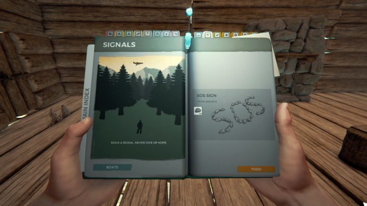SOS Signal serves, for the time being, only an immerse-building mechanic. - The Forest: Other constructions - Constructing - The Forest Game Guide