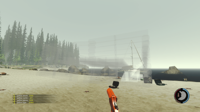 A plan for a big shelter. - The Forest: Location of your camp - Places in The Forest - The Forest Game Guide