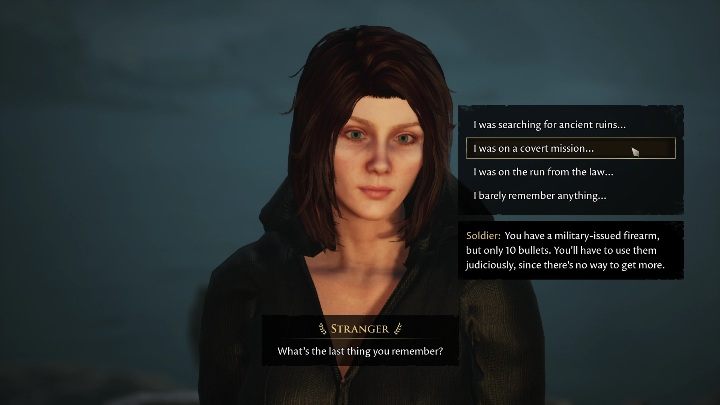 You will get the pistol only if you choose the Soldier when creating your character - The Forgotten City: The Many Shall Suffer - ending - Terminations - The Forgotten City Guide