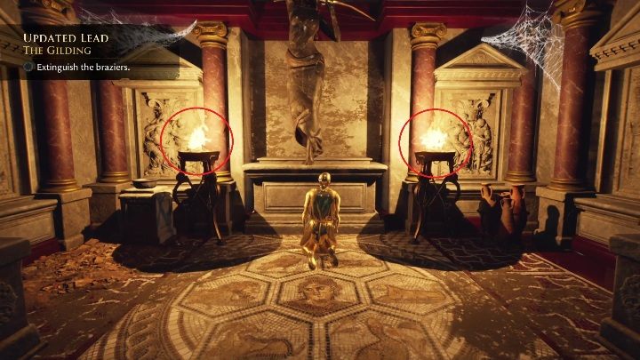 Then extinguish both of the flames shown on the picture above - The Forgotten City: Golden Bow - how to get? - FAQ - The Forgotten City Guide