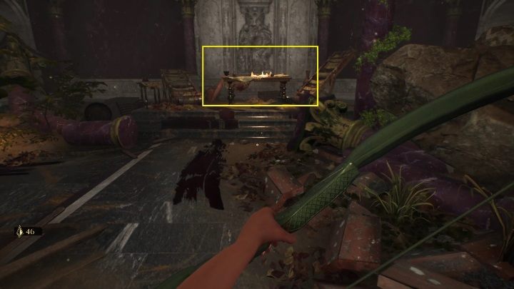 You'll find yourself in a large room with many collapsed pillars and other objects - The Forgotten City: Golden Bow - how to get? - FAQ - The Forgotten City Guide