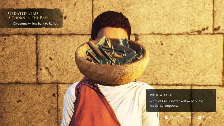 She will either be in the building where you've already seen her, or right in front of it - The Forgotten City: Golden Bow - how to get? - FAQ - The Forgotten City Guide