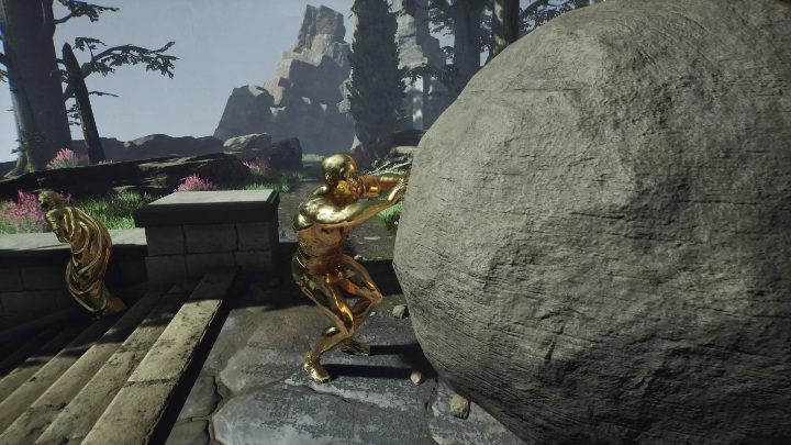 The statue of Sisyphus is very visible and recognizable - The Forgotten City: How to find the Underworld icons? - FAQ - The Forgotten City Guide