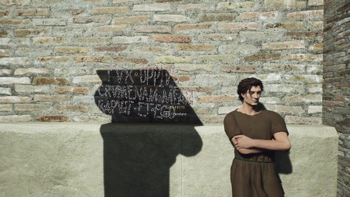 Location in the city: between Fabia's and Desius' shops - The Forgotten City: Where to find graffiti? - FAQ - The Forgotten City Guide