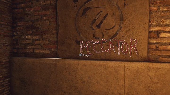 Location in the city: on the wall of Vergil's store - The Forgotten City: Where to find graffiti? - FAQ - The Forgotten City Guide
