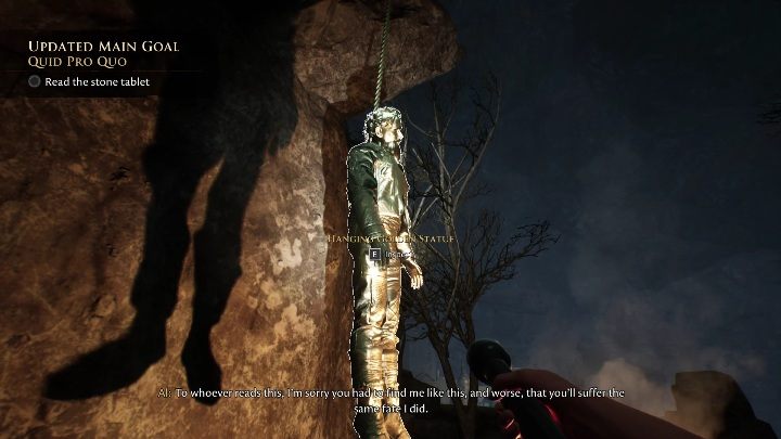 Eventually, you will reach a man who is hanging on one of the rocks - The Forgotten City: Awakening - walkthrough - Prologue - The Forgotten City Guide