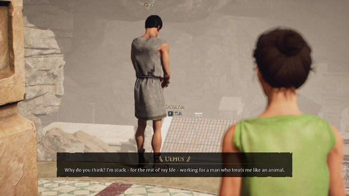 Ulpius will tell you why he wants to kill himself - The Forgotten City: Ulpius suicide attempt - walkthrough - Part 1 - The Forgotten City Guide