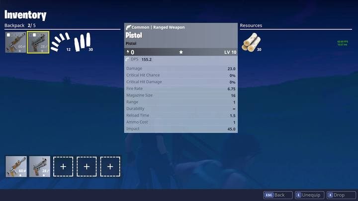 Pistol is one of the weakest weapons in the game. - Pistols and Submachine guns | Weapons and items - Weapons and items - Fortnite: Battle Royale Game Guide