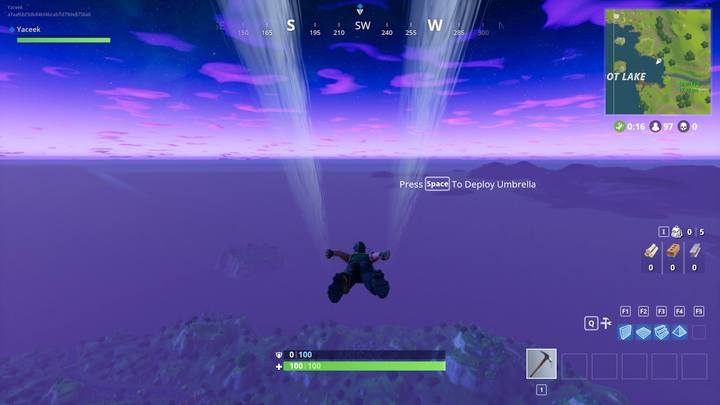 Direct your character in mid-air to land where you want to. - The beginning of the Fortnite: Battle Royale match - The match - Fortnite: Battle Royale Game Guide