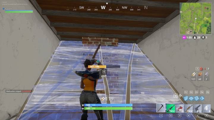 Build stairs to get to the attic. - Building system and building | How to win? - How to play and win? - Fortnite: Battle Royale Game Guide