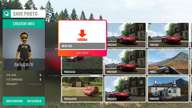 Then choose the share option - How to increase the photographer level? - FAQ - Forza Horizon 4 Game Guide