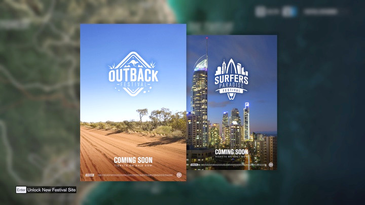 In the further part of the game, you can choose the location of the new festival: the city or the desert. - First Steps in The Story Mode - Gameplay basics - Forza Horizon 3 Game Guide