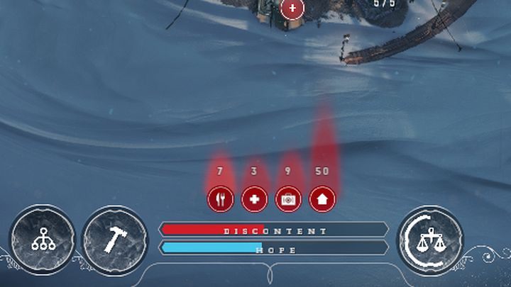 The number of people facing specific problem is constantly changing. - Dissatisfaction and hope | Basics - Basic tips - Frostpunk Game Guide