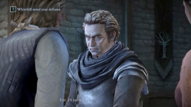 After the conversation ends Lord Whitehill himself will enter the room - Chapter 5 | Episode 2: The Lost Lords - Episode 2: The Lost Lords - Game of Thrones: A Telltale Games Series Game Guide