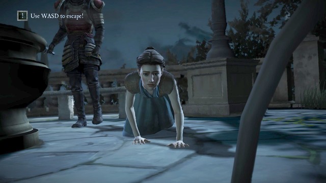 During the conversation Damien will attack you - Chapter 6 | Episode 2: The Lost Lords - Episode 2: The Lost Lords - Game of Thrones: A Telltale Games Series Game Guide