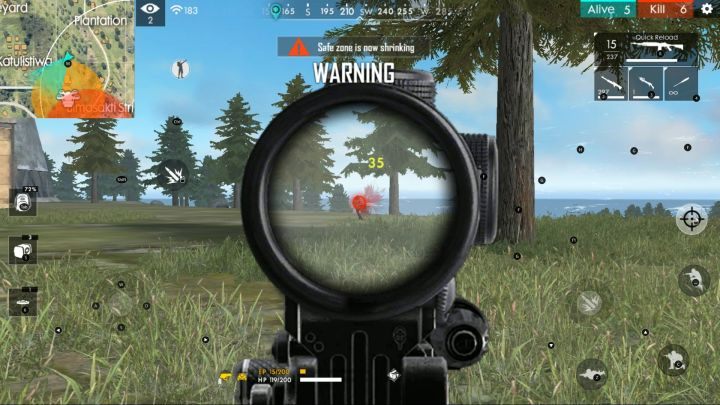 When the battle zone gets significantly reduced, its worth shooting at anyone who gets in your scope. - How to make it to the matchs finale in Garena Free Fire? - The course of the match - Garena Free Fire Guide