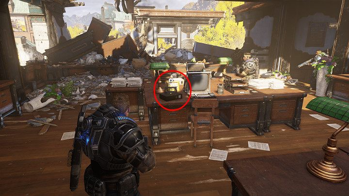 A component is lying next to it - Act 1 Chapter 3 - This is War | Gears 5 Walkthrough - Act I - Gears 5 Guide