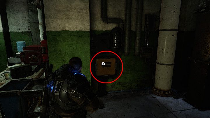 Go down the stairs and turn right - Act 1 Chapter 3 - This is War | Gears 5 Walkthrough - Act I - Gears 5 Guide