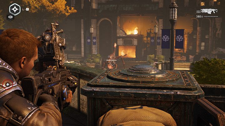 A stronger enemy will appear at the very end of the battle - Act 1 Chapter 3 - This is War | Gears 5 Walkthrough - Act I - Gears 5 Guide