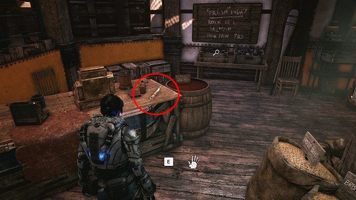 Go down the stairs and turn towards the warehouse on the right - Act 2 Chapter 1 - Recruitment | Gears 5 Walkthrough - Act II - Gears 5 Guide