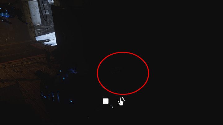 Another collectible is on the right side of the garage door - Coalition dog tag: Oscar Diaz - Act 2 Chapter 1 - Recruitment | Gears 5 Walkthrough - Act II - Gears 5 Guide