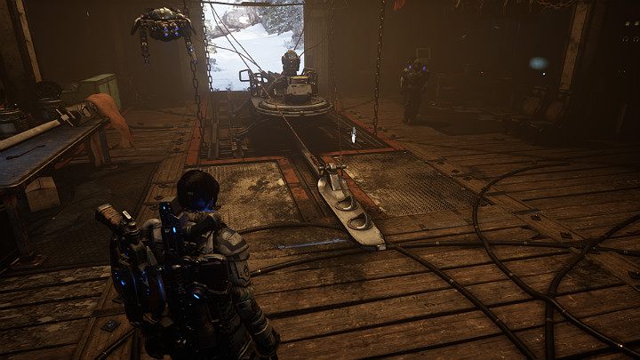 Jump on the board to run the vehicle - Act 2 Chapter 1 - Recruitment | Gears 5 Walkthrough - Act II - Gears 5 Guide