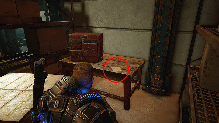 When you reach the entrance to the hotel, go down the ramp and jump into the loading dock - Act 1 Chapter 4 - The Tide Turns | Gears 5 Collectibles - Act I - Gears 5 Guide