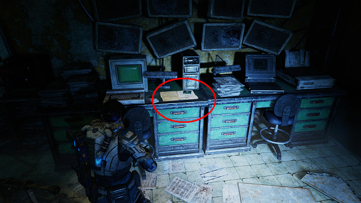 After going through the childrens room, go to the left side of the room - Act 2 Chapter 3 - Forest for the Trees | Gears 5 Collectibles - Act II - Gears 5 Guide