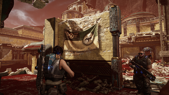 The flag can be collected immediately after getting the previous collectible - Act 3 Chapter 3 - Some Assembly Required | Gears 5 Collectibles - Act III - Gears 5 Guide