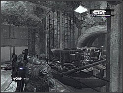 Go forward and right and you'll find 22 - Coalition Cargo/Darkest... - Act III: - Gears of War (XBOX360) - Game Guide and Walkthrough