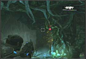 For the first time you will meet an indigenous of this area - a Rockworm - Denizens - Indigenous Creatures - Denizens - Gears of War 2 - Game Guide and Walkthrough