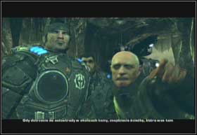 You will find the stranded camp; Marcus will send them to a safe place together with Cole and bard - Gathering Storm - Displacement - Gathering Storm - Gears of War 2 - Game Guide and Walkthrough