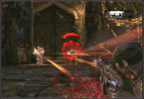 After entering through the gate you will have to defeat some Grinders equipped with Gatling guns - Hive - Hornets Nest - Hive - Gears of War 2 - Game Guide and Walkthrough