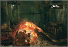 While passing through the 3 container-filled rooms don't rush - Gathering Storm - Rude Awakening - Gathering Storm - Gears of War 2 - Game Guide and Walkthrough