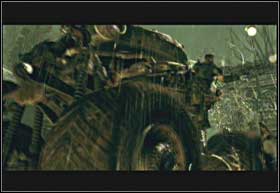 The razorhail damaged the tank, and it needs some attention now - Gathering Storm - Rude Awakening - Gathering Storm - Gears of War 2 - Game Guide and Walkthrough