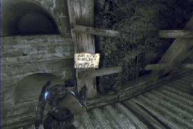 #27 Air raid shelter sign - Collectibles - Act III - Other - Gears of War 3 - Game Guide and Walkthrough