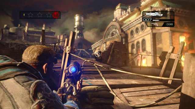 Turn left - State Street Rooftops - Downtown Halvo Bay - Gears of War: Judgment - Game Guide and Walkthrough