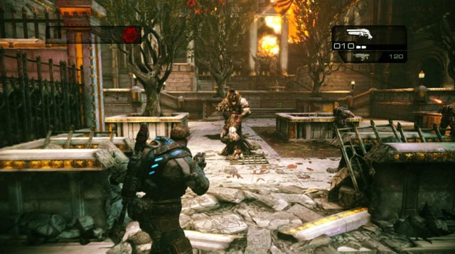 Kantus - the enemy which can revive fallen Grunts if they haven't been torn to pieces or killed with a headshot - Enemies - Other - Gears of War: Judgment - Game Guide and Walkthrough