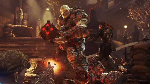 Boomer/Grinder - two enemies of the same type, using different weapons - Enemies - Other - Gears of War: Judgment - Game Guide and Walkthrough