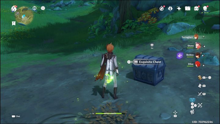 After clearing the zone and destroying the Tumor of the Withering, a chest will appear (most often of Exquisite rarity) in which you will find a few artifacts, money, or weapon upgrade materials - Genshin Impact: Withering Zone - Sumeru - Basics - Genshin Impact Guide